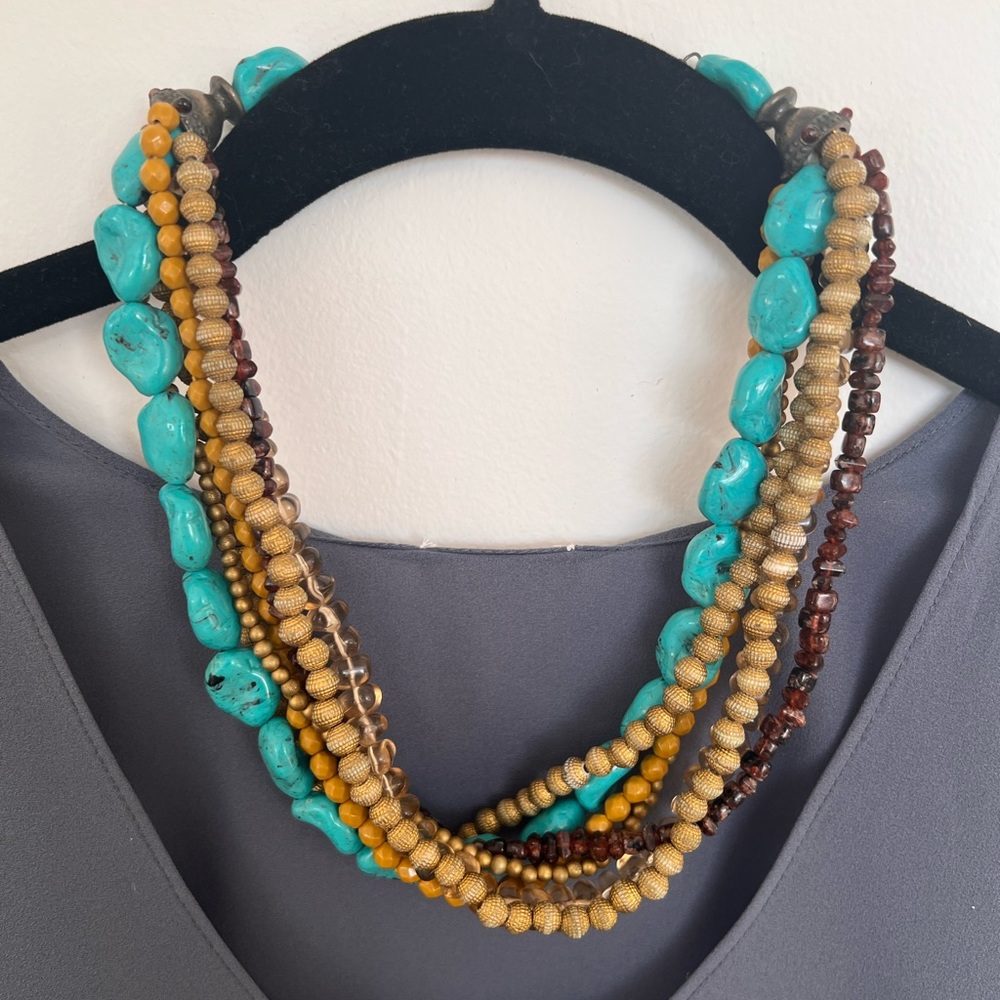 Multicolored beaded necklace